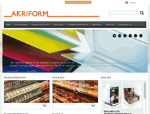 Tablet Screenshot of akriform.se